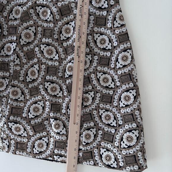 Alice + Olivia Mini Dress 6 Gold Embroidered Patty Tapestry 60s Style Retro Glam - Picture 14 of 16